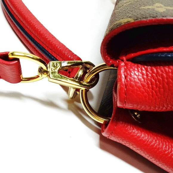 Louis Vuitton Monogram Red and Brown Satchel - Picture 7 of 11